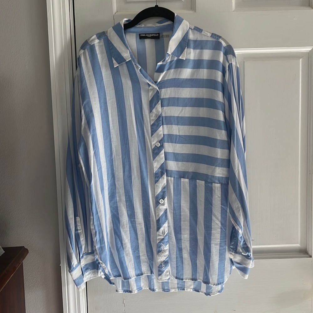 Karl Lagerfeld Striped Long Sleeve